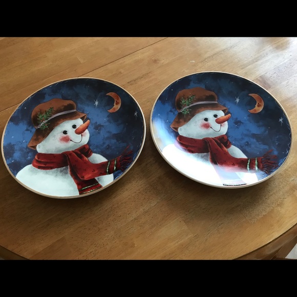 Snowman Platter - Picture 2 of 3